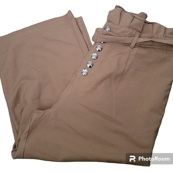 Astra Signature  Paperbag Waist Wide Leg Pants  Size 18 - Picture 7 of 8